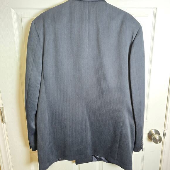 Mazzoni‎ Blazer Jacket Men's 42L Navy Polyester - Picture 7 of 12